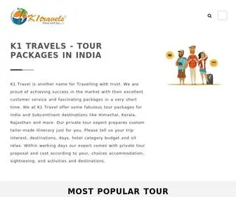 K1Travels.com(Holiday Packages) Screenshot