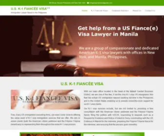 K1Visaph.com(1 Fiancee Visas) Screenshot