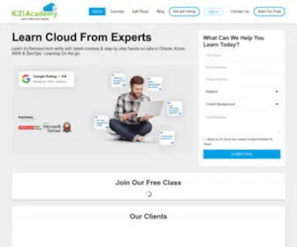 K21Academy.com(Azure, AWS, Oracle & Google Cloud Online Training) Screenshot