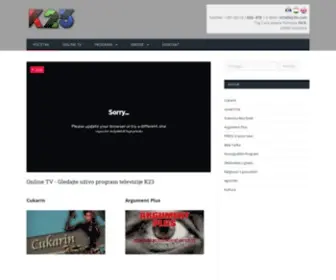 K23TV.com(Televizija K23) Screenshot