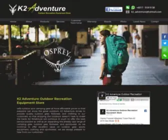 K2Adventure.com.my(Outdoor Gear Kuala Lumpur (KL)) Screenshot