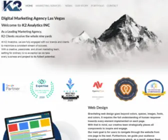 K2Analytics.com(Top Rated Digital Online Marketing Agency in Las Vegas ) Screenshot
