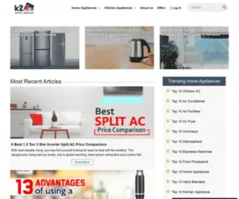 K2Appliances.com(K2 Appliances) Screenshot