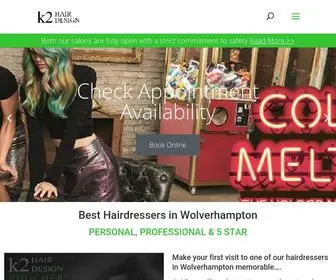 K2Hair.co.uk(Hairdressers Wolverhampton) Screenshot