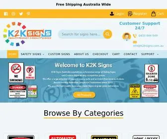 K2Ksigns.com.au(K2K Signs) Screenshot