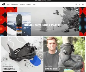 K2Snowboards.com(K2 Snowboarding) Screenshot