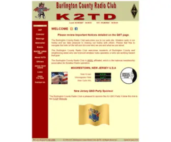 K2TD-BCRC.org(Burlington County Radio Club) Screenshot