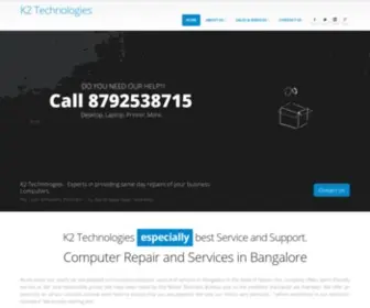 K2Technologies.in(Computer Services in Bangalore) Screenshot