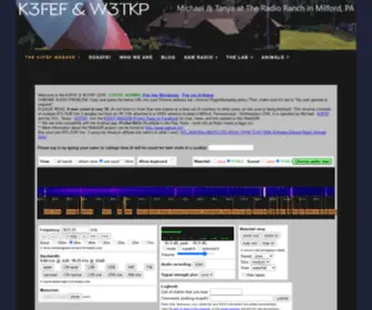 K3Fef.com(K3FEF WebSDR Radio) Screenshot