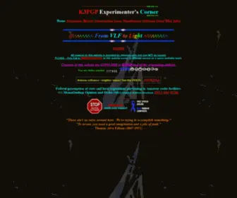 K3PGP.org(Experimenters Corner) Screenshot