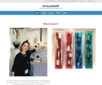 K4Glassart.com(Stunning, Original, Glass-Art for Home & Office) Screenshot