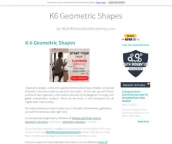 K6-Geometric-Shapes.com(Geometric Shapes) Screenshot