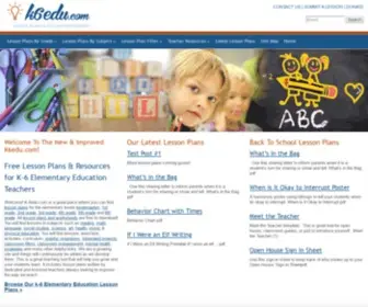 K6Edu.com(Free Lesson Plans & Teacher Resources) Screenshot