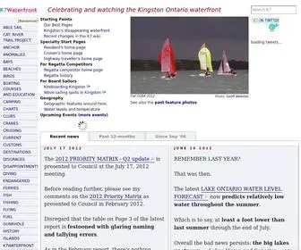 K7Waterfront.org(Kingston Ontario Waterfront) Screenshot