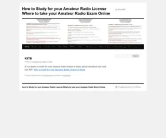 K8TB.org(How to Study for your Amateur Radio License Where to take your Amateur Radio Exam Online) Screenshot