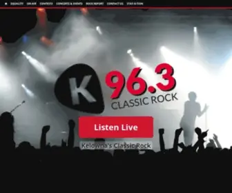 K963.ca(K 96.3 Kelowna's Classic Rock) Screenshot