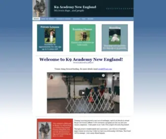 K9Academynewengland.com(K9 Academy New England) Screenshot