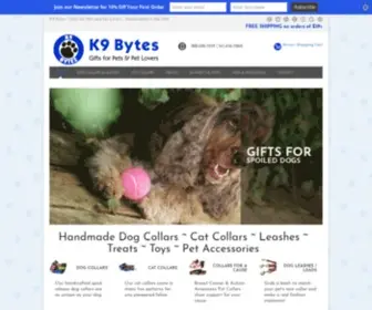 K9Bytesgifts.com(Handcrafted pet products) Screenshot