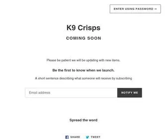 K9Crisps.com(K9 Crisps) Screenshot