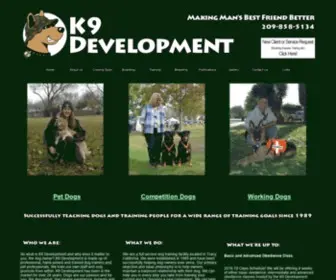 K9Development.com(Our primary objective and basic philosophy) Screenshot