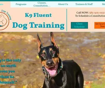 K9Fluentdogtraining.com(K9 Fluent Dog Training) Screenshot