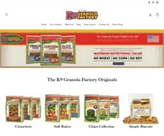 K9Granolafactory.com(K9 Granola Factory) Screenshot