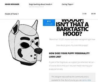 K9Hood.com(Puppy Hood Designer) Screenshot