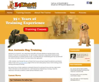 K9Kontrol.com(San Antonio Dog Training) Screenshot