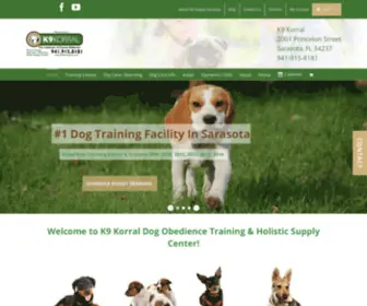 K9Korralsrq.com(Sarasota Dog Training and Boarding) Screenshot