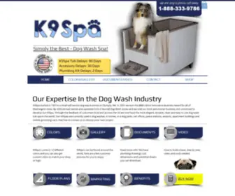 K9Spa.com(K9Spa Dog Wash Spa Tubs) Screenshot