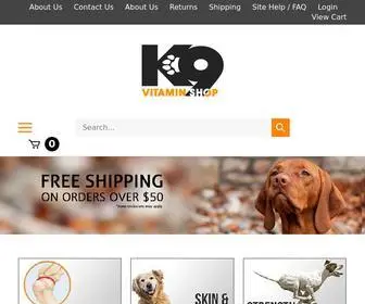 K9Vitaminshop.com(Natural Dog Vitamins & Supplements) Screenshot