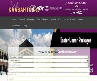 Kaabahtours.co.uk(Book Cheap Umrah Packages) Screenshot