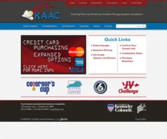 Kaac.com(Kentucky Association for Academic Competition) Screenshot