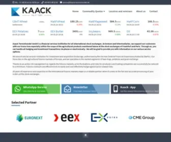 Kaack-Terminhandel.de(Kaack Terminhandel GmbH) Screenshot