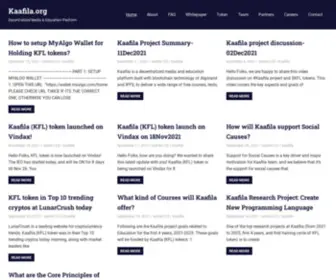 Kaafila.org(Decentralized Media & Education Platform) Screenshot