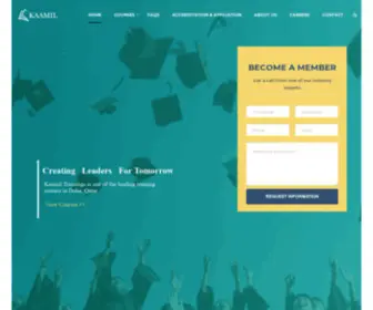 Kaamils.com(Kaamil Training Center Qatar) Screenshot