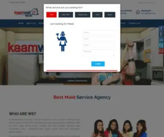 Kaamwalibais.com(Maid service agency in mumbai) Screenshot