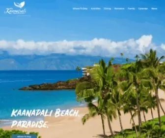 Kaanapaliresort.com(Ka'anapali Beach Resort Association) Screenshot