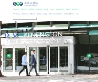 Kaa.org.uk(Kensington Aldridge Academy) Screenshot