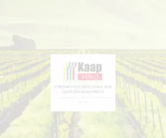 KaapVino.pl(Internetowy sklep z winami z RPA) Screenshot