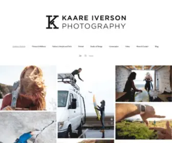 Kaareiverson.com(Photography Portfolio of Outdoor Lifestyle) Screenshot