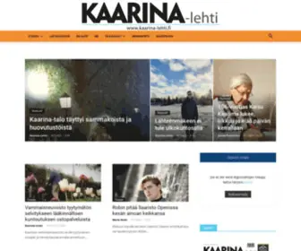 Kaarina-Lehti.fi(Kaarina-lehden www-sivut) Screenshot