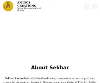 Kaarthikeyan.site(Sekhar Kammula's Official Website) Screenshot