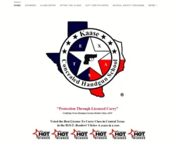 Kaasechs.com(Kaase Concealed Handgun School) Screenshot