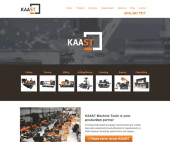 Kaast-USA.com(KAAST Machine Tools) Screenshot