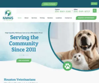 Kaawsclinic.com(Animal Clinic in Houston) Screenshot