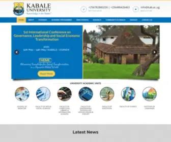 Kab.ac.ug(Kabale University also known as KAB) Screenshot