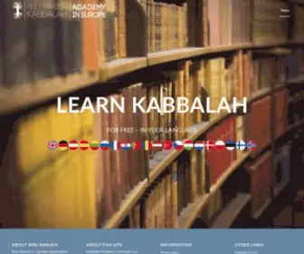 Kabacademy.eu(Bnei Baruch Kabbalah Academy) Screenshot