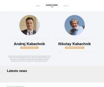 Kabachnik.info(Andrej and Nikolay Kabachnik) Screenshot
