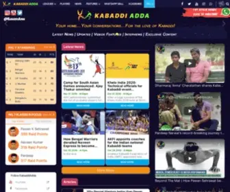 Kabaddiadda.com(Kabaddi News) Screenshot